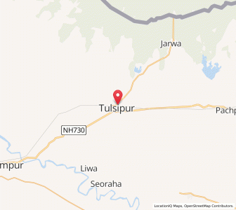 Map of Tulsipur, Uttar Pradesh