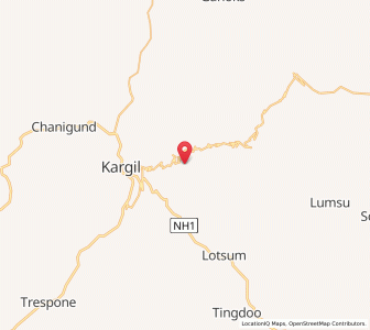 Map of Tumel, Kashmir