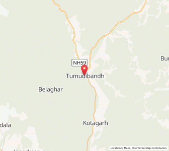 Map of Tumudibandh, Odisha