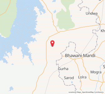 Map of Tunan, Madhya Pradesh