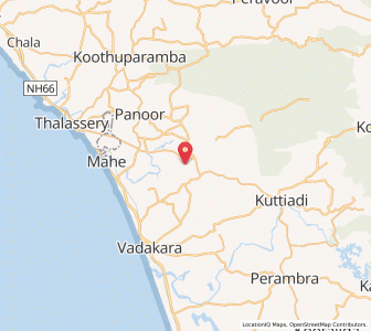 Map of Tuneri, Kerala