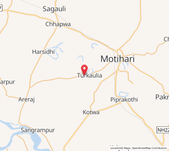 Map of Turkauliya, Bihar