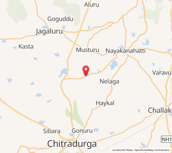 Map of Turuvanur, Karnataka