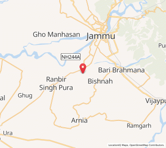 Map of Tutre, Kashmir