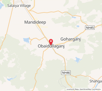 Map of Ubaidullahganj, Madhya Pradesh
