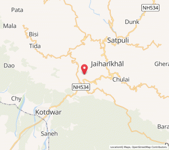 Map of Ubani, Uttarakhand