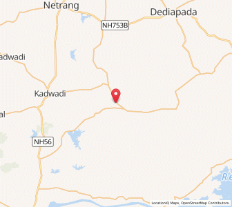 Map of Uchuan, Gujarat