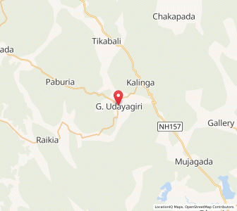 Map of Udaigiri, Odisha