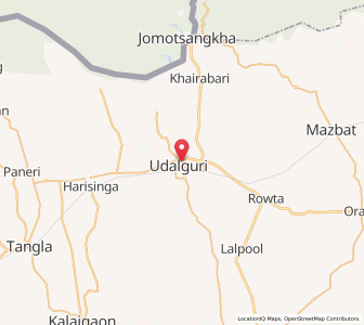 Map of Udalguri, Assam