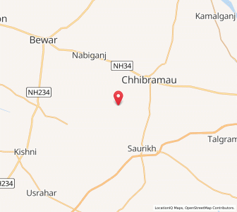 Map of Udaypur, Uttar Pradesh
