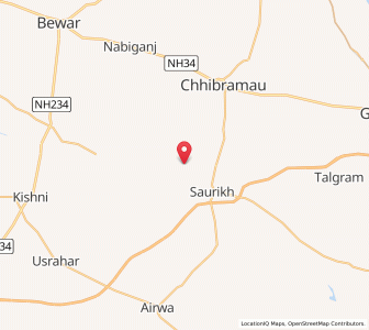 Map of Udelapur, Uttar Pradesh