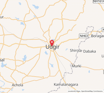 Map of Udgir, Maharashtra