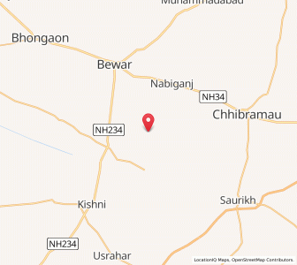 Map of Udhopur, Uttar Pradesh