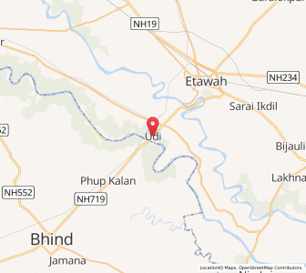Map of Udi, Uttar Pradesh