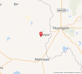 Map of Udia, Uttar Pradesh
