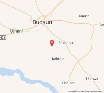 Map of Ugaini, Uttar Pradesh
