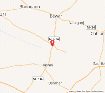 Map of Ujagarpur, Uttar Pradesh