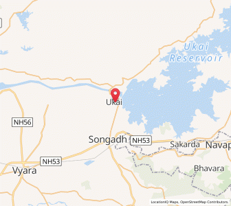 Map of Ukal, Gujarat