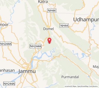 Map of Ukkhal Maulian, Kashmir