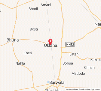 Map of Uklana, Haryana