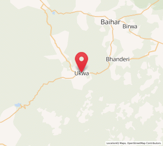 Map of Ukwa, Madhya Pradesh