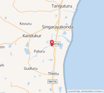 Map of Ulavapad, Andhra Pradesh