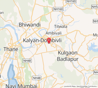 Map of Ulhasnagar, Maharashtra