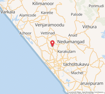 Map of Uliyazhathura, Kerala
