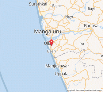 Map of Ullal, Karnataka