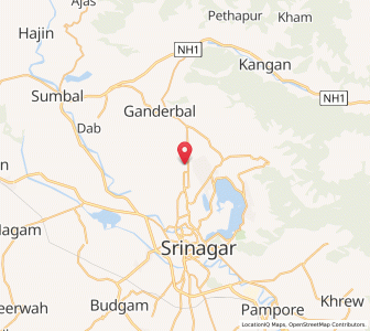 Map of Umarhair, Kashmir