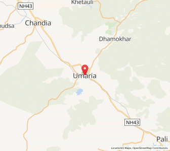 Map of Umaria, Madhya Pradesh
