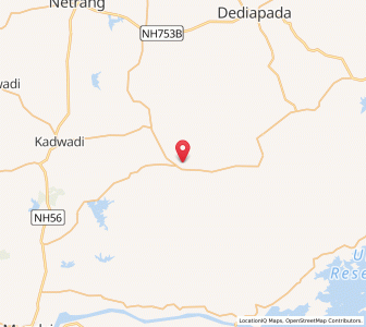 Map of Umarpada, Gujarat
