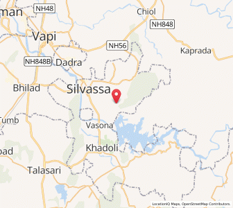 Map of Umbarkoi, Dadra and Nagar Haveli