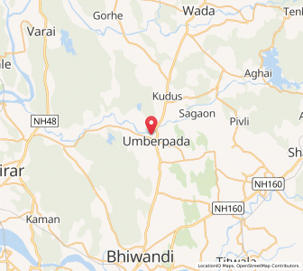Map of Umberpada, Maharashtra
