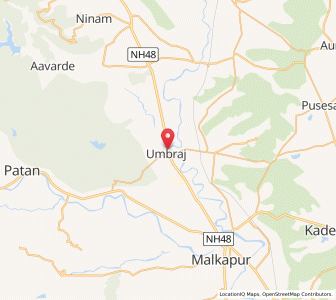 Map of Umbraj, Maharashtra