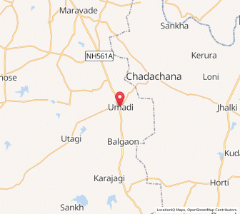 Map of Umdi, Maharashtra