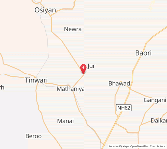 Map of Umednagar, Rajasthan