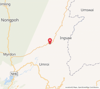 Map of Umlaiteng, Meghalaya