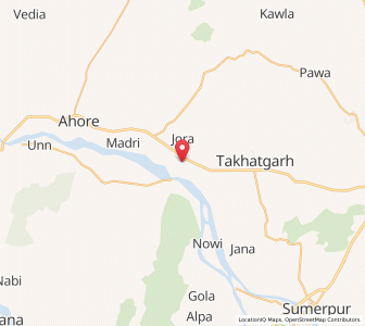Map of Ummedpur, Rajasthan