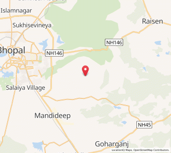 Map of Umraoganj, Madhya Pradesh