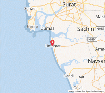 Map of Umrat, Gujarat