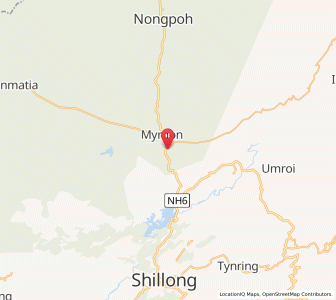 Map of Umsning, Meghalaya