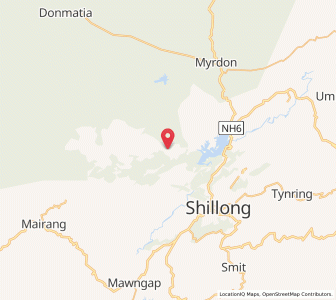 Map of Umsohphie, Meghalaya
