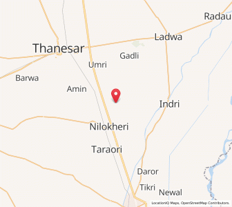 Map of Unaspur, Haryana