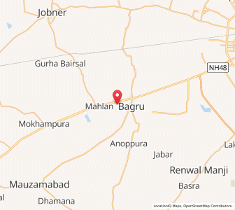 Map of Unchamagra, Rajasthan