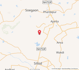 Map of Undangaon, Maharashtra