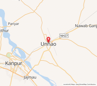 Map of Unnao, Uttar Pradesh