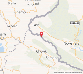 Map of Uparian Sakiran, Kashmir