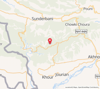 Map of Uparla Barmano, Kashmir