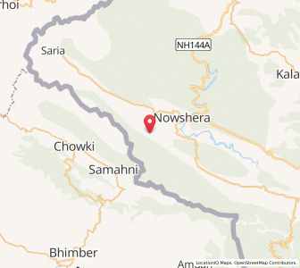 Map of Uparla Bhajnoa, Kashmir